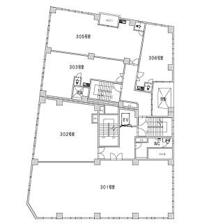 3F 貸室(用途例：オフィス、作業場)